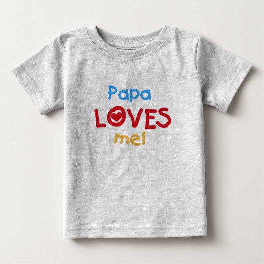 パパは私を愛してる ベビーTシャツ (正面)
