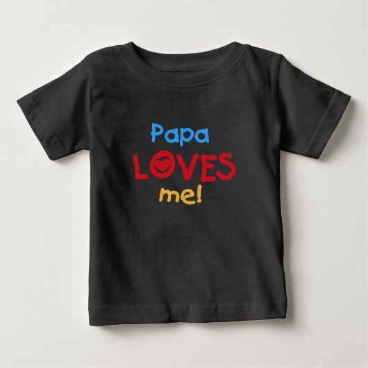 パパは私を愛してる ベビーTシャツ (正面)