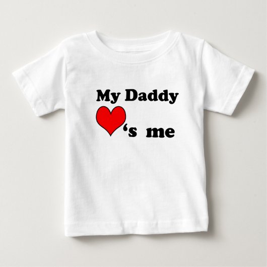 パパは私を愛してる ベビーTシャツ (正面)