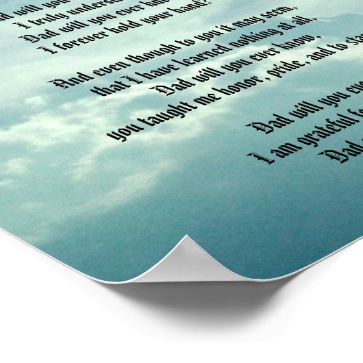 パパは詩を知る ポスター (角)