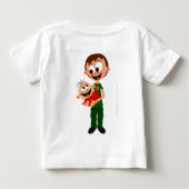 パパは赤ちゃんが大好き - 赤ちゃんTシャツ ベビーTシャツ (裏面)