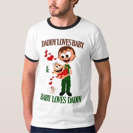 パパは赤ちゃんが大好き - 03 Tシャツ (正面)