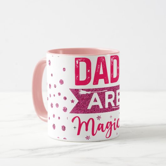 パパは魔法のグリッターコーヒーマグ マグカップ (正面左)