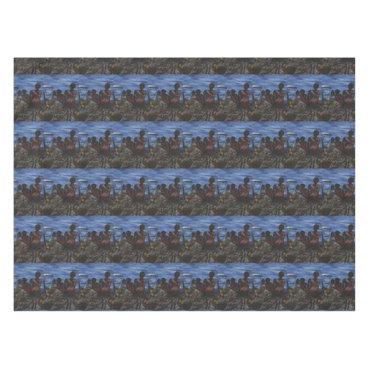 パパは?ハーバー島 テーブルクロス (正面(横))