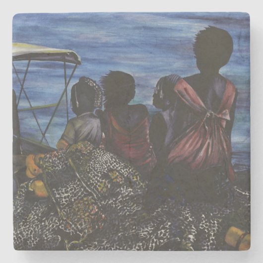 パパは？バハマ諸島 ストーンコースター (正面)