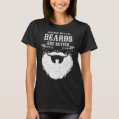 パパはBeardsより良いパパギフトのファッ男性へト Tシャツ (正面)