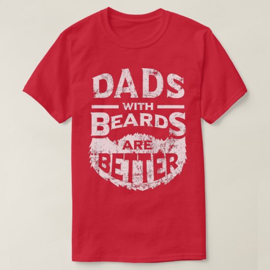 パパはBeardsより良い動揺して長袖 Tシャツ (デザイン正面)