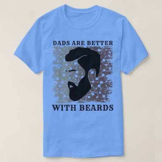 パパはBeards 4 1で優れている Tシャツ (デザイン正面)