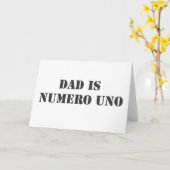 パパはnumero unoです カード (黄色い花)
