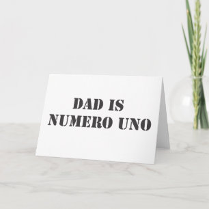 パパはnumero unoです カード