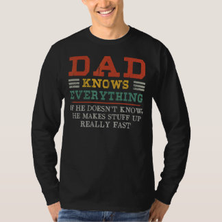 パパはSもしを作るとは知らないすべてを知っている Tシャツ