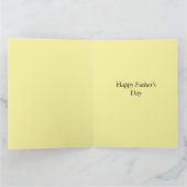 パパへお父さんの日おめでとう カード (内部)