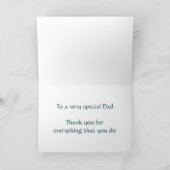 パパへのドラムキット付きお父様の日写真の追加 カード (内部)