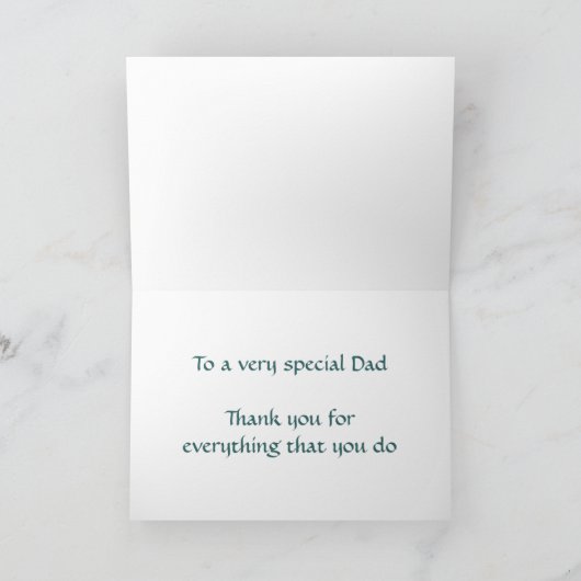 パパへのドラムキット付きお父様の日写真の追加 カード (内部)