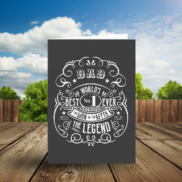 パパへの最高のウィスキーラベル 世界最高の伝説のお父さん シーズンカード