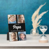 パパへの特別な記念ギフト フォトコラージュ フォトプラーク (側面)