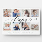 パパへの贈り物 |孫の写真コラージュ フォトプラーク (正面)
