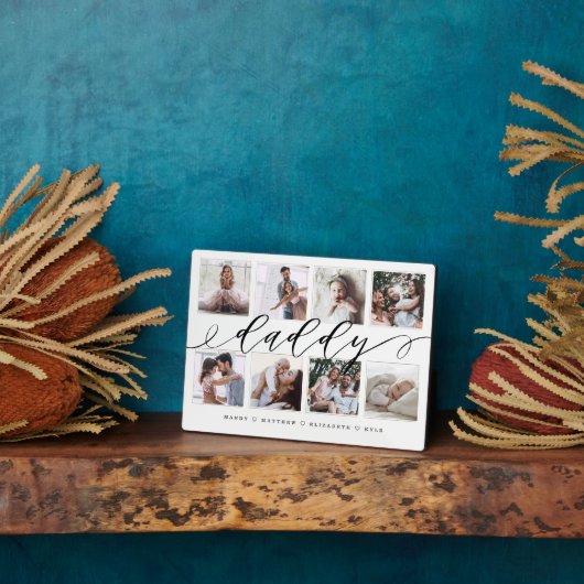 パパへの贈り物 |父の日の写真コラージュ フォトプラーク (側面)