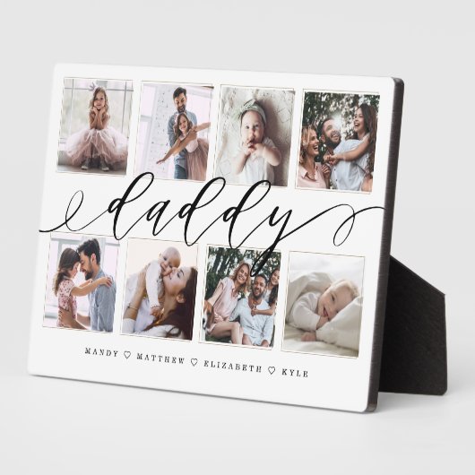 パパへの贈り物 |父の日の写真コラージュ フォトプラーク (側面)