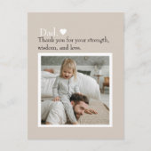 パパへ感謝を込めてオリジナル写真ポストカード ポストカード (正面)