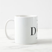 パパへ最高ののハートパーソナライズされた写真 コーヒーマグカップ (左)