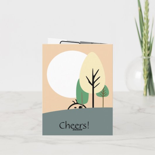 パパへ最高のの挨拶、素敵でおもしろい カード (裏面)