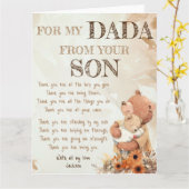 パパへ 父の日のグリーティングカード カード (黄色い花)