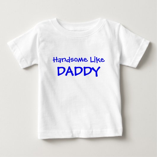 パパみたいなハンサム ベビーTシャツ (正面)
