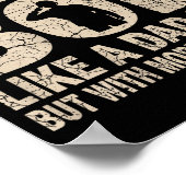 パパみたいな体型の兵隊さん 面白いミリタリー ベテラン パパ ポスター (角)