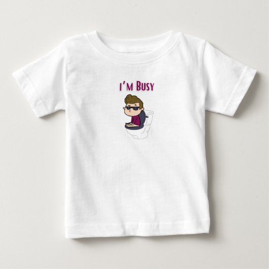 パパみたいにクールなTシャツ ベビーTシャツ (正面)