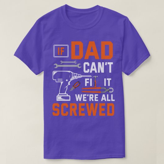 パパもしが修正できない父親Hus Daddy Pねじ込まれた Tシャツ (デザイン正面)