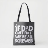 パパもしが修理できません。私たちは皆、混乱しています トートバッグ (正面)