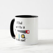 パパもしが父のためにそれを修正できないおもしろい引用文 マグカップ (正面左)