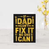 パパもしは父の日札を直せない カード (黄色い花)