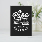 パパもしーは修理できない我々は全てねじ込まれている 出欠カード (スタンド正面)