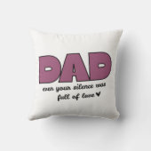 パパも沈黙 | クッション (裏面)