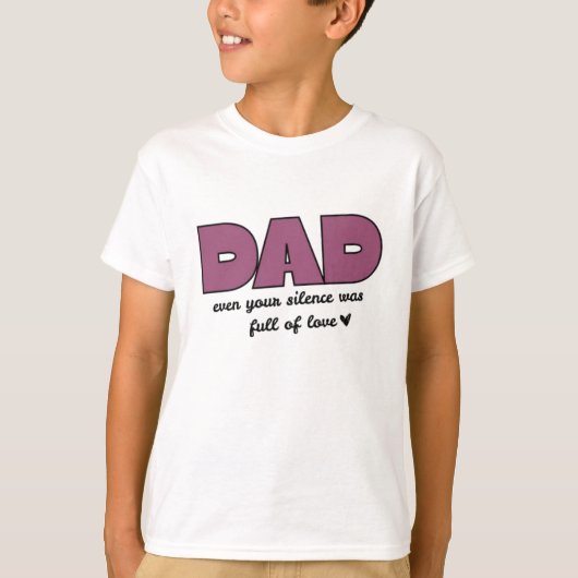 パパも沈黙 | 少年の基本Tシャツ Tシャツ (正面)