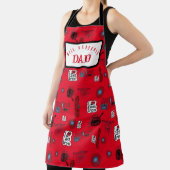 パパよく調味された鋳鉄全周プリントエプロン エプロン (インサイチュ)