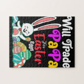 パパをイースターエッグと交換 ジグソーパズル (横)