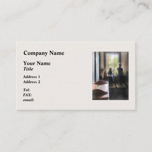 パパを待っている コーリングカード (正面)