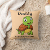 パパを愛してる！かわいい父の日の亀 クッション (ブランケット)