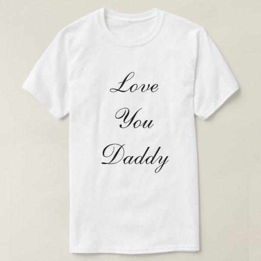 パパを愛してる Tシャツ (デザイン正面)