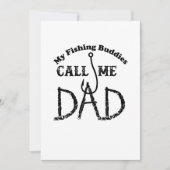 パパを採取する漁師のカッコいいのための父の日のギフト カード (正面)