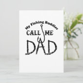パパを採取する漁師のカッコいいのための父の日のギフト カード (スタンド正面)