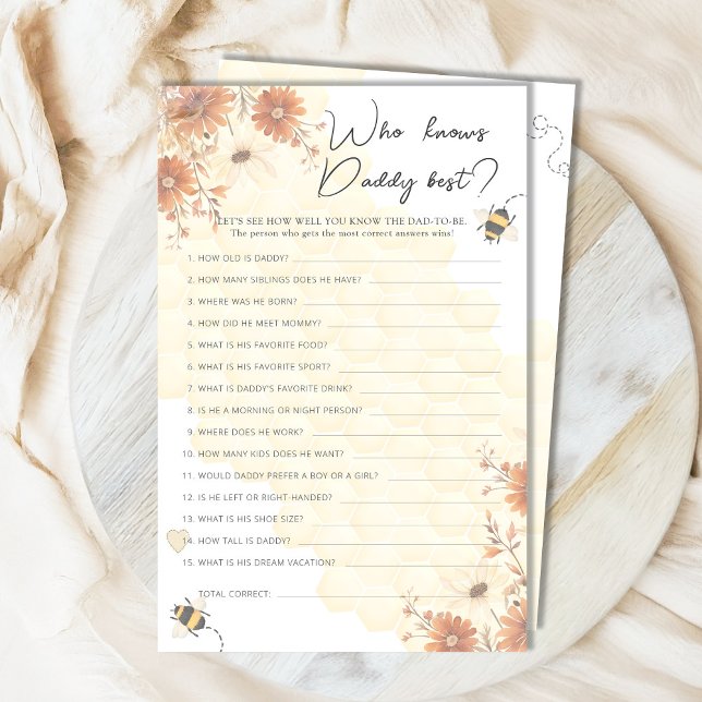 パパを知っているハニーワイルドフラワーの赤ん最高のだシャワー (クリエイターアップロード済み)