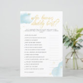 パパを知っている冬の青い赤ちゃんシャワーゲー最高のム (スタンド正面)