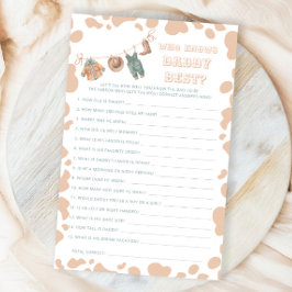 パパを知るカウボーイウェスタンの赤ちゃん最高のシャワー