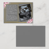 パパをBumpからDaddyに昇格笑わされる: 父の 紹介カード (正面/裏面)