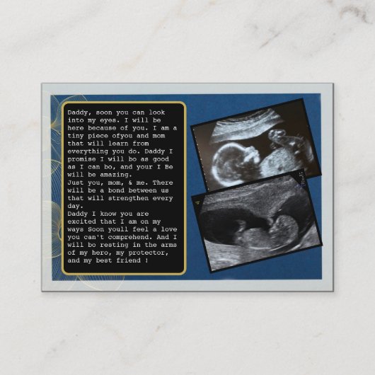 パパをBumpからDaddyに昇格笑わされる: 父の 紹介カード (正面)