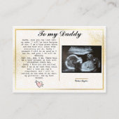 パパをBumpからDaddyに昇格笑わされる: 父の 紹介カード (正面)